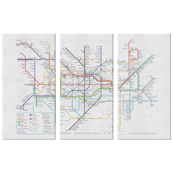 London Underground (3 piece)