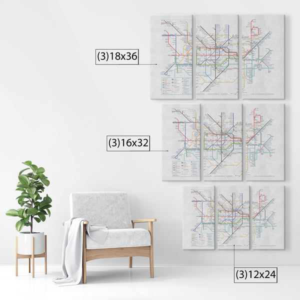 London Underground (3 piece)