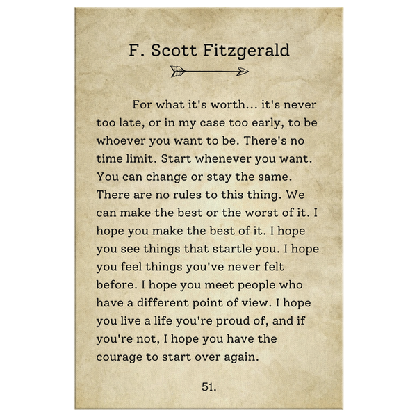 F. Scott Fitzgerald Quote