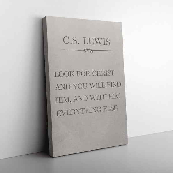 CS Lewis Look For Christ