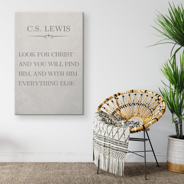 CS Lewis Look For Christ