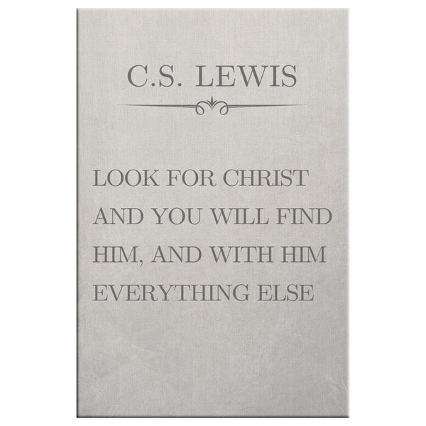 CS Lewis Look For Christ
