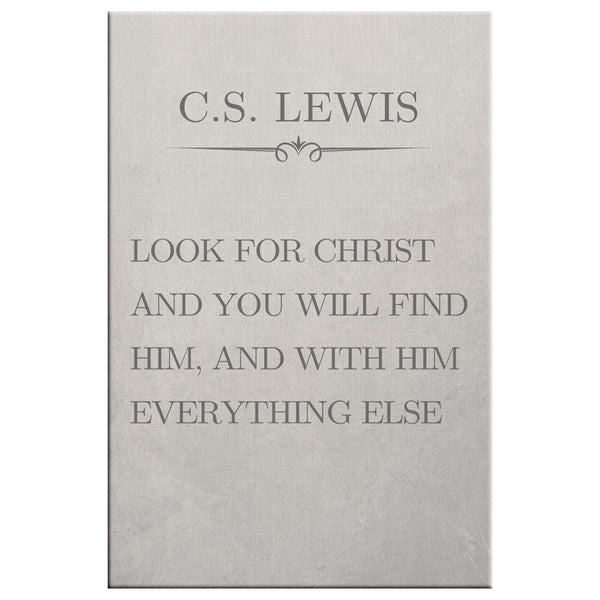 CS Lewis Look For Christ