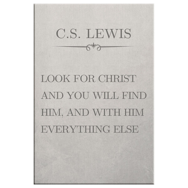 CS Lewis Look For Christ
