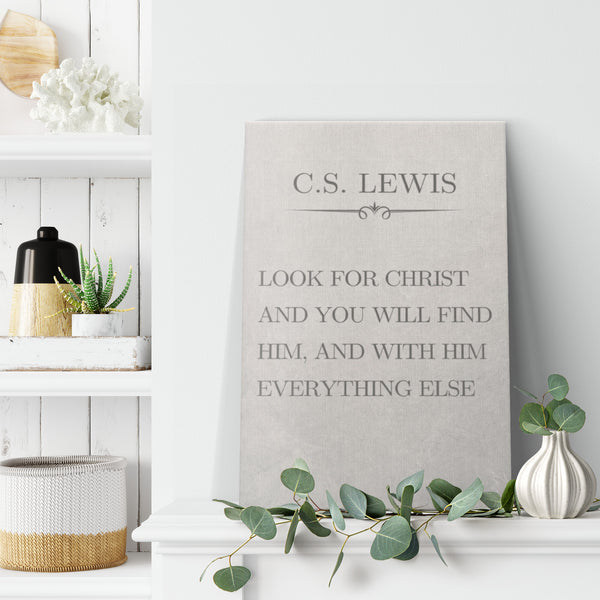 CS Lewis Look For Christ