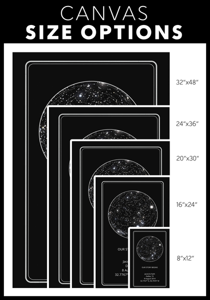 Star Map - Black Circle