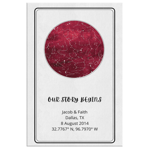 Star Map - Red Circle